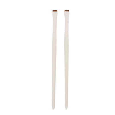 2 Stück Feine Abgewinkelte Eyeliner Pinsel Ultra Dünne Schräge Flache Winkel Make-up Augenbrauen Concealer Pinsel