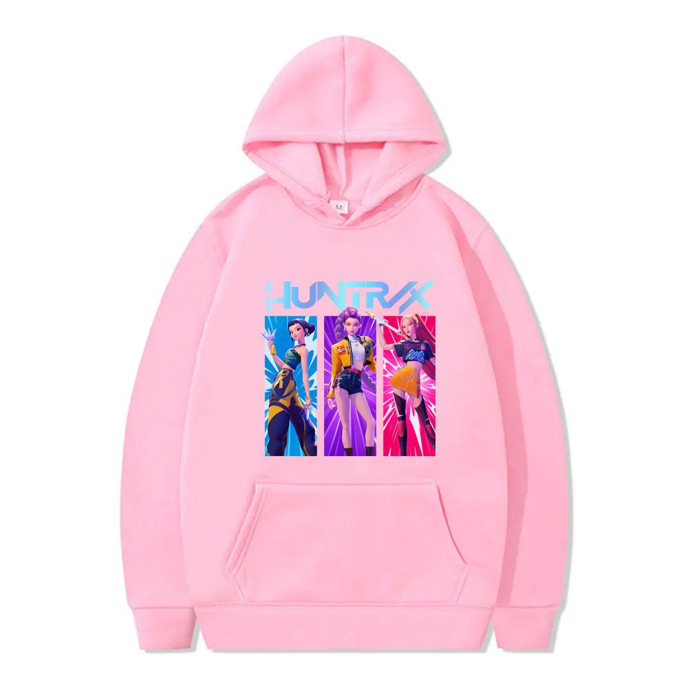 Kpop Demon Hunters Rumi Mira Zoey Graphic Hoodie Male Fashion Casual Fleece Pullover Men Women Vintage Oversized Hoodies