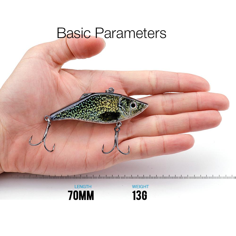 Rattling And VIB For Winter Fishing Tackle  70mm 13g Sinking Wobblers For Pike Perch Vib Lures For Fishing Crankbait
