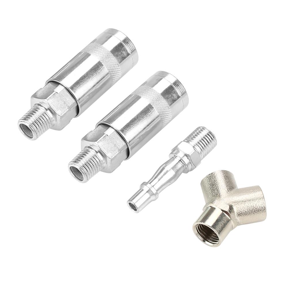 

14 BSP Y Piece 3 Way Pneumatic Quick Fitting Air Pump Compressor Connector Galvanized Iron