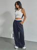 2025 Women's High-Waist Casual Loose Straight Trousers - Japanese & Korean Style for Spring/Summer