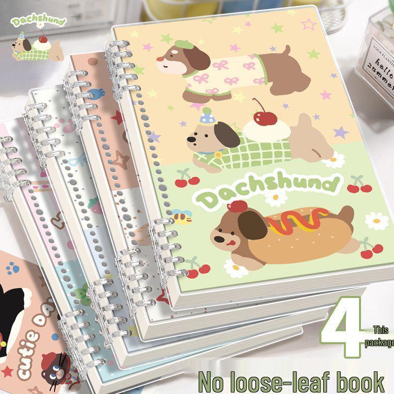 Öğrenci Özel A5 Spiral Ciltli Sevimli Hayvan Desenli Çıkarılabilir Sayfalı Defter