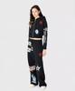 (W) Regenerated Graphic Jersey Cropped Zip Hoodie Black Regenerated Graphic Jersey Cropped Zipped Hoodie Bk99 Black