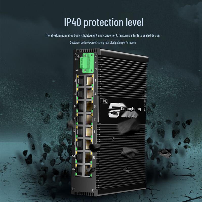 Guanghang Unmanaged Industrial DIN Rail Ethernet Switch
