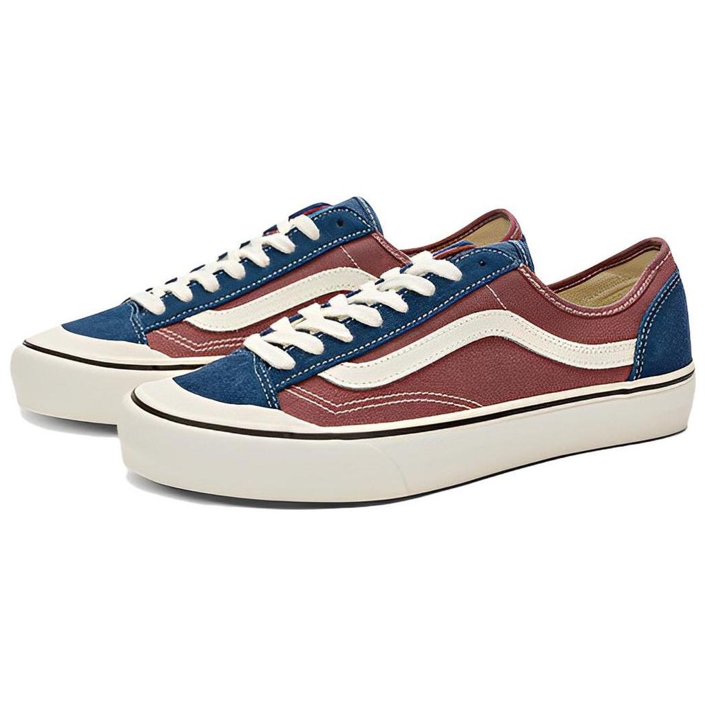 Vans Style 136 Low Top Skate Shoes Unisex Sneakers White Red Blue VN0A4BX9BKM