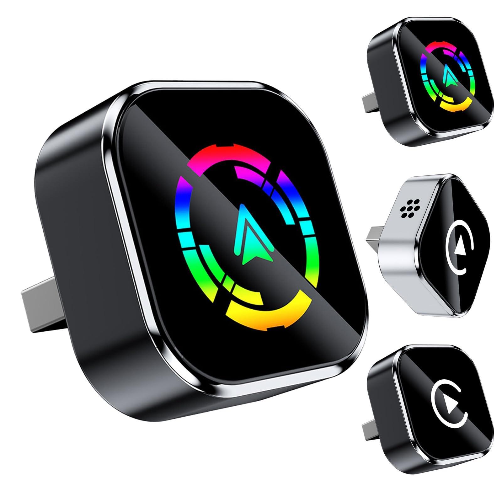 

Новый беспроводной адаптер Android Auto, донгл, умная мини-коробка, подключи и работай, универсальный для VW Toyota Nissan Honda Ford Benz One Size разноцветный