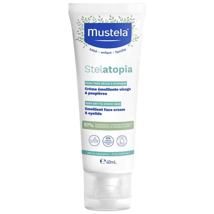 Emollient-Creme für das Gesicht - MUSTELA - Stelatopia - 40ml - Anti-Rötungen - Empfindliche Haut