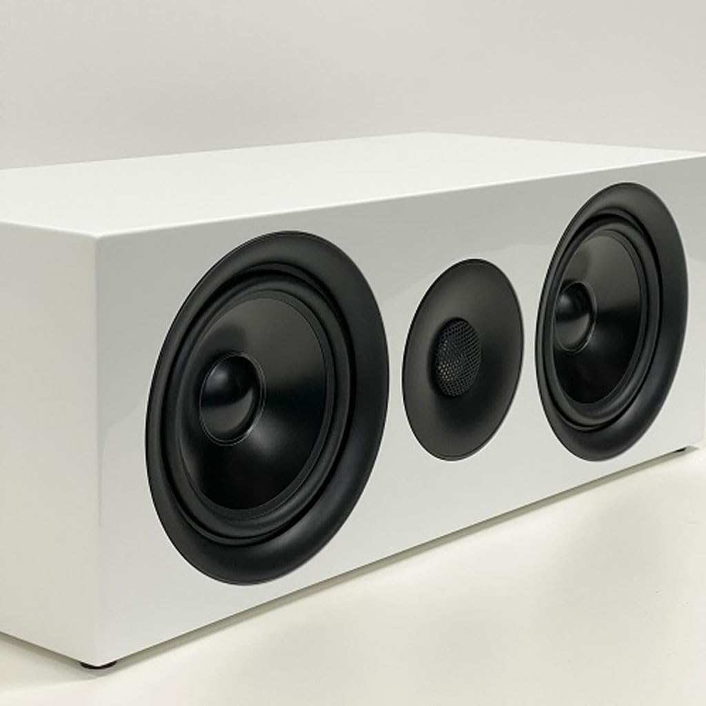 Heimkino Fabrik Center-Lautsprecher 1 Einheit Heimkino Fabrik Originalprodukt betrieben von Abac HF-SP525C (Weiß)