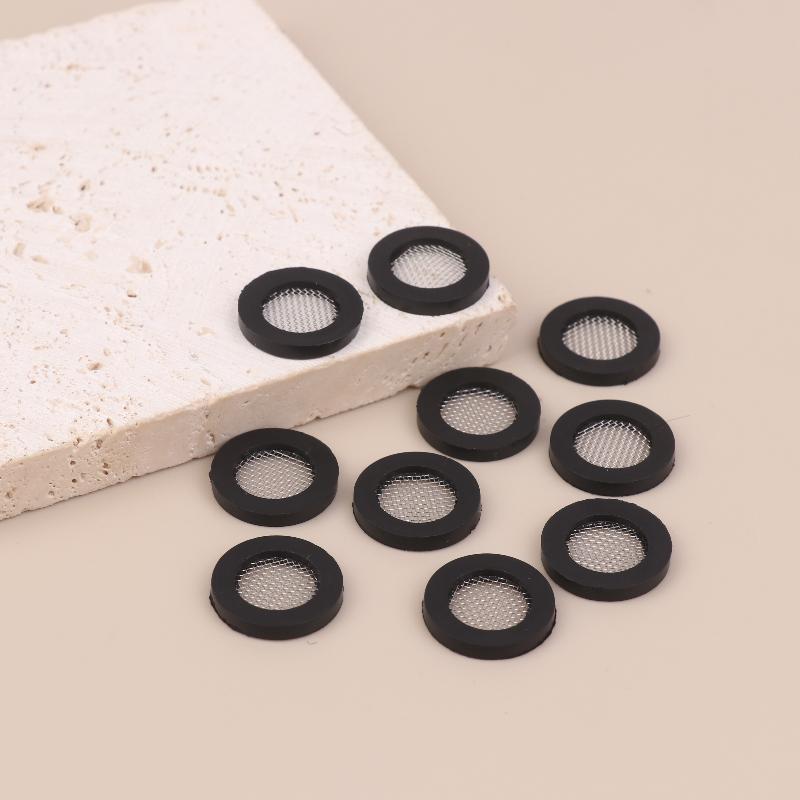 10Pcs O-Ring Seal Hose Gasket Rubber Faucets Filter Pads Shower Hose Filter High Temperature Resistant Faucet Strainer Tools