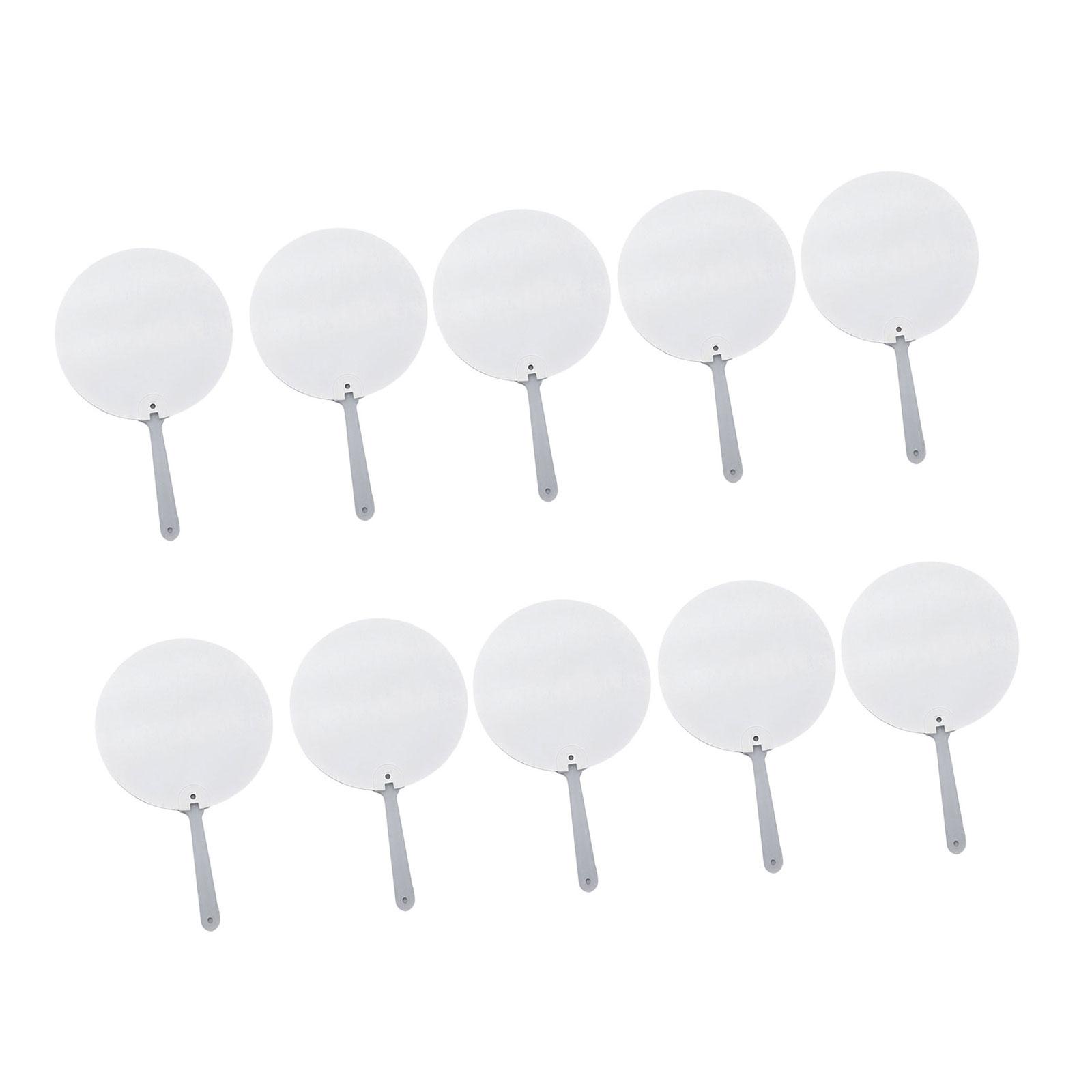 

10 шт. Сублимационные веера-лопатки, персонализированные двусторонние заготовки для сублимационных вееров для церковных мероприятий и подарков гостям 4