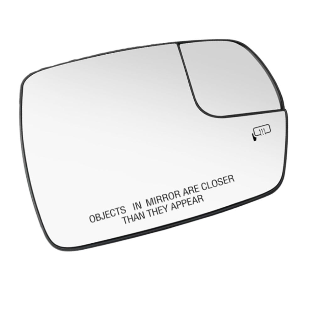 For Ford Edge 2015 2016 2017 2018 Left or Right Door Wing Heated Rearview Mirror Glass Side Mirror White Lens