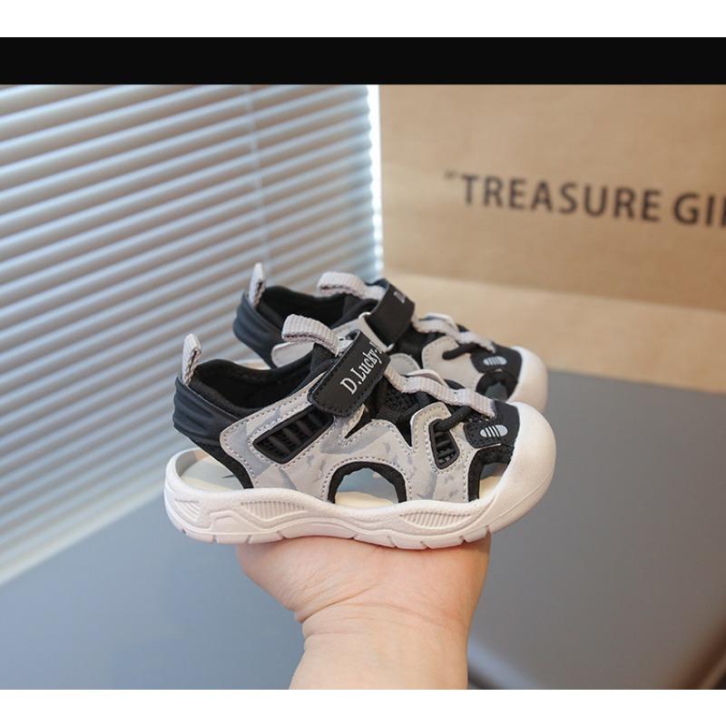Summer new baby toddler sandals girls bag head sandals soft sole boys beach sandals