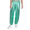 Kinder Mädchen Shiny Metallic Dance Hosen Elastische Hohe Taille Hip Hop Hosen Streetwear Dancewear
