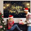 One 2D flat polyester background for the New Year celebration suitable for parties home and room decoration