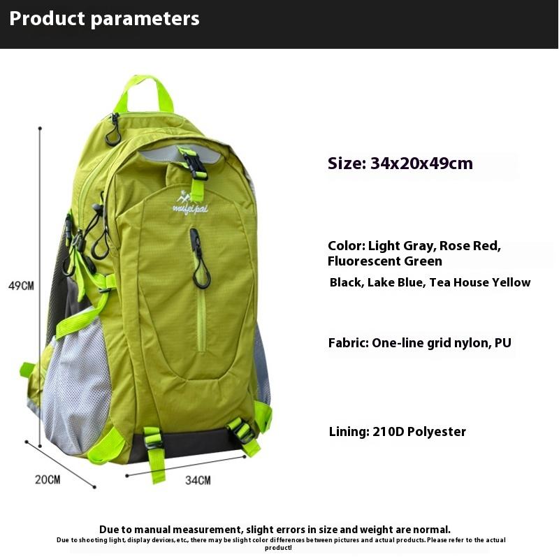 Bergbeklimtas Grote Capaciteit Heren en Dames Professionele Klimmen Wandelen Rugzak Lichtgewicht Waterdicht Outdoor Sportrugzak