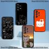Cute B- Boykisser Cartoon Phone Case For Samsung Galaxy A73,31,32,72,41,53,52,71,22,5G,Note,J7,8,9 Soft Black Cover