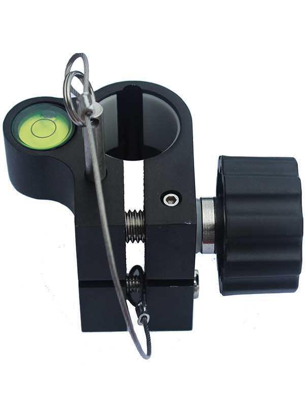 Carbon Fiber Surveying Rod with Bubble Level, Group Holder, and Pin Leg for Visual Carbon Fiber Rod