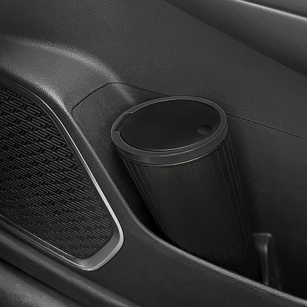 Auto-Mülleimer Becherhalter Wasserdicht Auto Innenraum Müllbehälter Drucktyp Aufbewahrungsbecher Halter Große Kapazität Behälter Zubehör