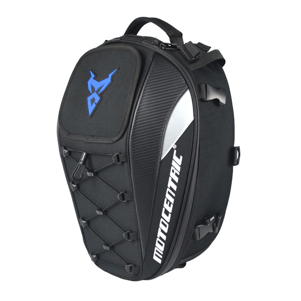 Motorcycle Helmet Bag Waterproof 22L-34L Expandable Motorbike Tail Bag Multiple Pockets Luggage Storage Backpack Acesssories