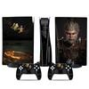 Black Myth Wukong Vinyl Cool Decal Cover Anti-Scratch Protector Decal Cover Dustproof for PS5 Disc Digital Console & Controllers