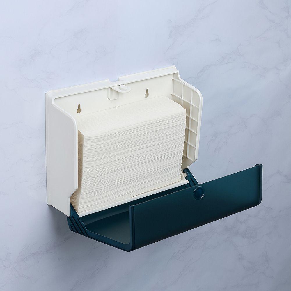 Large Capacity Paper Towel Dispenser No Punch Space Saving Tissue Dispenser Waterproof Tissue Box Holder Restaurant