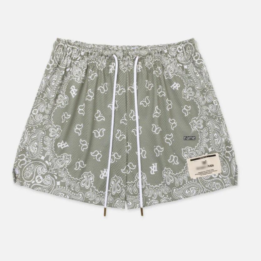 American Casual Mesh Breathable Basketball Shorts - Loose, Four-Point Fitness Jogging Pants