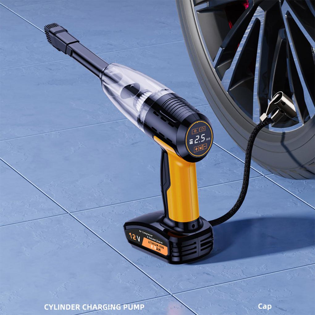 2 in 1 Car Vacuum Cleaner 9000PA Strong Suction Wireless Handheld Vacuum Cleaner Air Compressor For Car Home Vacuum Cleaner