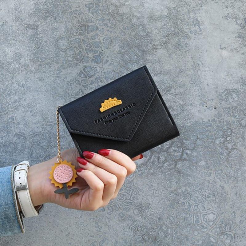 IELGY Короткий кошелек женский японский и корейский модный маленький свежий кошелек — фото 4