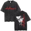 New Arrival Deftones Private Rock Music Vintage Washed Graphic Tee Retro Band Print Oversized Loose Short Sleeve Streetwear Cotton Tees For Men Women