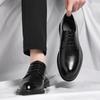 Fashion Leather for Men Summer Hollow Out Business Formal Wear for Men Low Cut Casual Height Increasing Wedding Groom Shoes