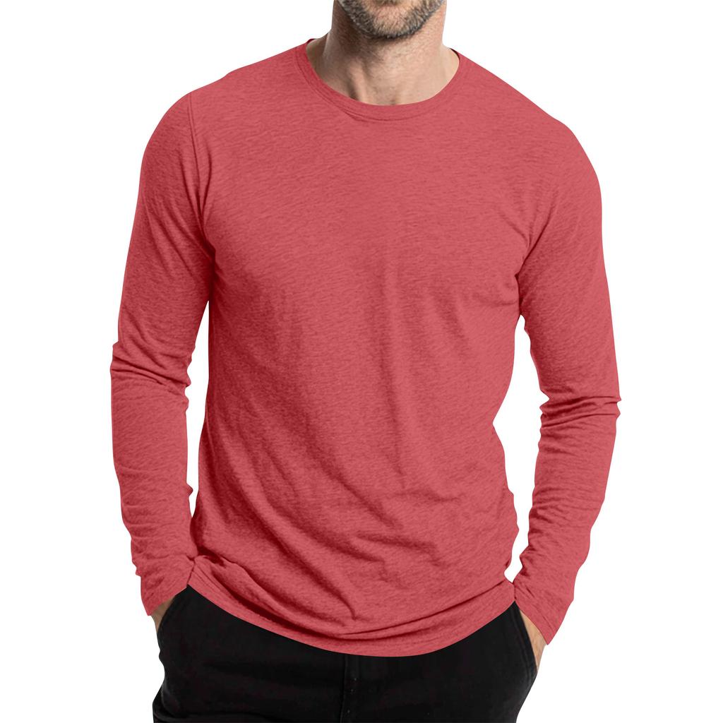 Men's Round Neck Short Sleeve Outdoor Casual Long Sleeve Top