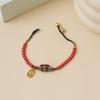 Bracciale a Campanella Etnico Tibetano Tessuto a Mano: Accessorio di Lusso di Nicchia Retrò