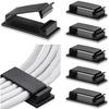 Cable Clips Organizer Drop Wire Holder Cord Management Self-Adhesive Cable Manager Fixed Clamp Wire Winder For Home Office Car