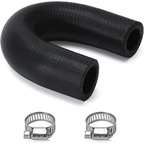 Heater Core Crossover Coolant Hose 5/8" End And 3/4" End With 2PCS Clamps For LS For LT