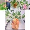 Adorable Plush Capybara Doll Keychain With Colorful Hoodie Perfect For Gifts