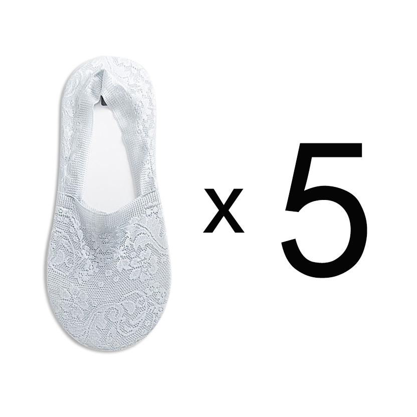 

5 пар Модные женские летние носки Стиль Кружево Цветок Короткие носки Противоскользящие Невидимые носки до щиколотки Новые 7 цветов Free size