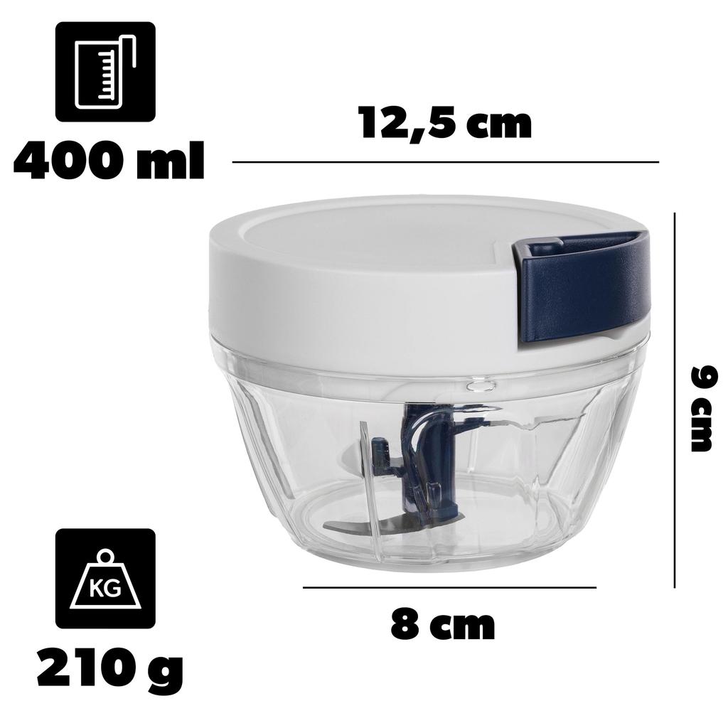 KADAX Onion Cutter 400ml Vegetable Chopper Shredder Manual Universal Small