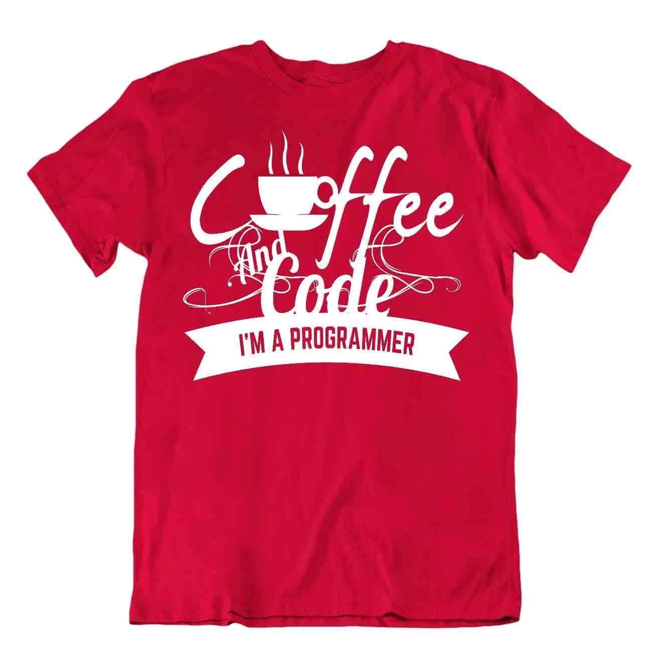 Cool Programmer T-Shirt Networking Coffee Code Tshirt Apparel Gift Tee S