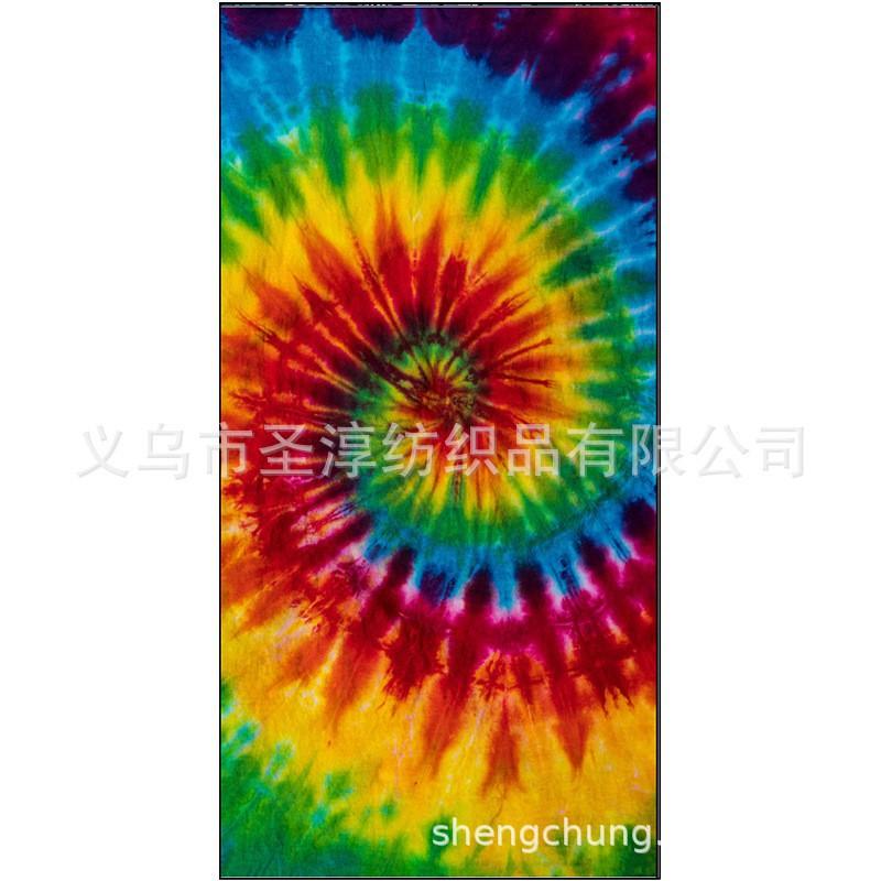 Ultra Absorbent Microfiber Beach Towel 70x140cm Printed Double-Sided Plush Travel Pool Spa Gym Hotel Use