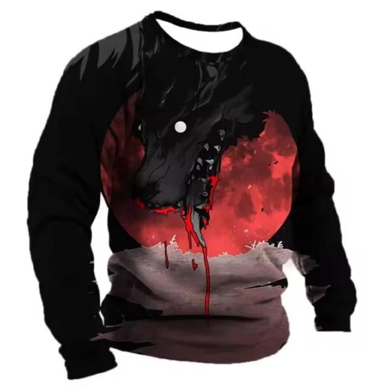 

Мужские толстовки с капюшоном весна-осень толстовки с 3D-принтом в виде животных модная повседневная теплая одежда мужская спортивная толстовка с капюшоном S