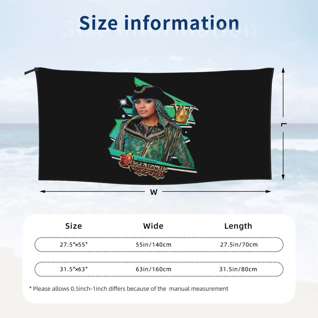 Uma On Descendants 4 The Rise Of Red - China Anne McClain Beach Towel Soft Microfiber Quick Dry Absorbent Quick Towels For Bath