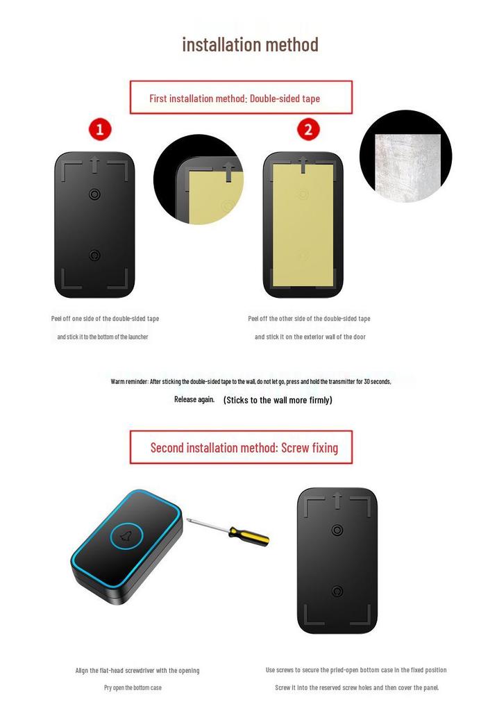 Elderly Wireless Emergency Call Button for Solitary Patients and Caregivers