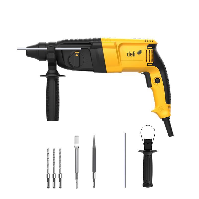 Deli Electric Rotary Hammer Drills and Demolition Picks CN plug (adapter included)