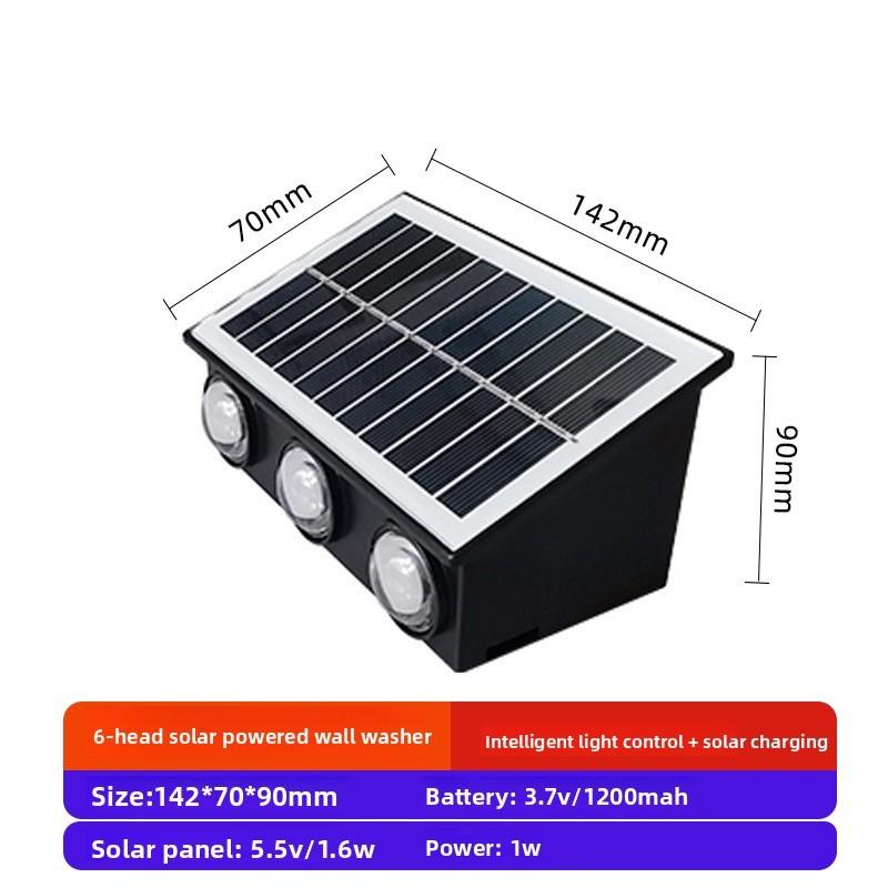 Solar Wall Light Outdoor Garden Decor With Rgb And Warm Light For Patio And Fence