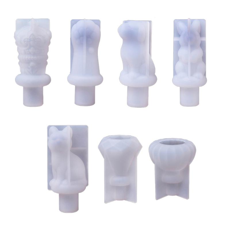 Wine Stopper Mold Silicone Wine Preservation Champagne Stopper Mold Decorative Wine Top Cap Wine Sealer Cap Mold