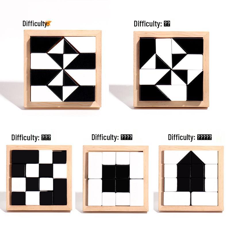 

Children s Wooden Puzzle Blocks: Early Education Logic & Thinking Game