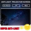 16:9 Portable Foldable Anti-light Projector Screen 3D Home Cinema HD 1080P Projection Screen 50/60/63/72/84/100/112/120/130 Inch