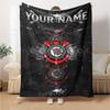 Name Custom Corinthians Print Flannel Blanket High Quality Warm Comfortable Cover for All Seasons Perfect for Gifts Home Decor