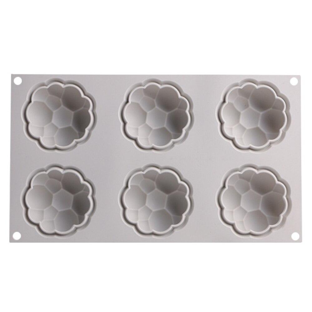 Silicone Mold Dessert Cake Mousse Mold 6 Cavity Cloud Shape Cake Decorating Tools