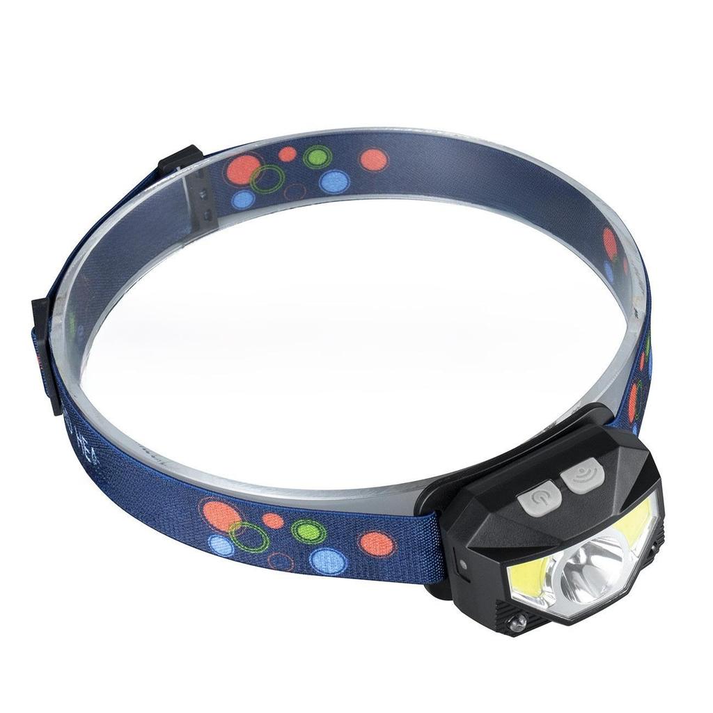 Waterproof USB Rechargeable LED Gesture-Sensing Headlamp with Red Light for Outdoor Night Fishing